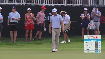Ryan Gerard sinks 10-foot birdie putt on No. 16 at TOUR Championship