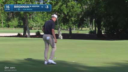 Team Keefer/ Brennan makes birdie on No. 15 at Zurich Classic