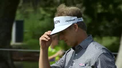 David Toms sneaks in a birdie from off the green at Zurich