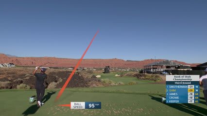 Doug Ghim hits tee shot to 8 feet, sets up birdie on No. 17 at Bank of Utah