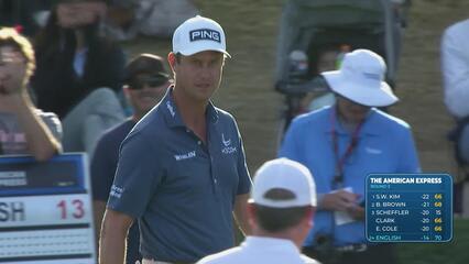 Harris English makes birdie on No. 18 at The American Express