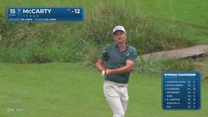 Matt McCarty makes birdie on No. 15 at Wyndham