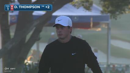 Davis Thompson makes 4-foot birdie putt on No. 1 at Valspar