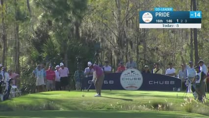 Dicky Pride makes birdie on No. 16 at Chubb Classic