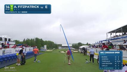Alex Fitzpatrick hits tee shot to 4 feet, sets up birdie on No. 14 at RBC Canadian