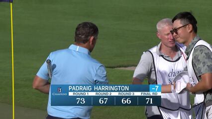 Padraig Harrington makes birdie on No. 18 at Charles Schwab Cup Championship