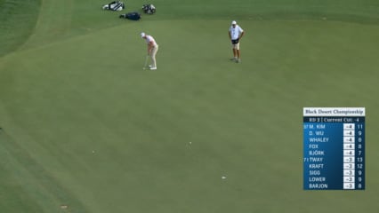 Kevin Tway buries 37-footer for birdie at Black Desert