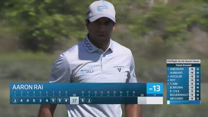 Aaron Rai sinks 12-foot birdie putt on No. 11 at ONEflight Myrtle