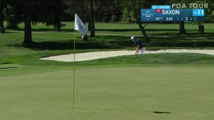 Charlie Saxon makes birdie on No. 16 in Round 2 at Albertsons Boise Open