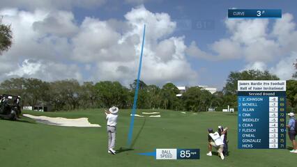 Ben Crane makes birdie on No. 11 at James Hardie Pro Football Hall of Fame Invitational
