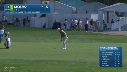 William Mouw pours in 30-foot birdie putt on No. 11 at Cognizant Classic