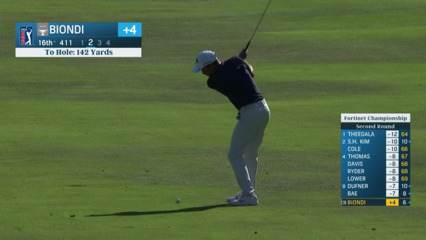 Fred Biondi sticks approach to set up birdie at Fortinet Championship