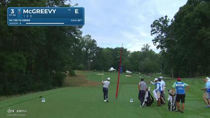 Max McGreevy throws a dart to set up birdie at Wyndham