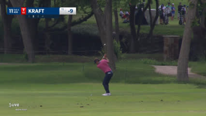 Kelly Kraft plays the slope perfectly to set up birdie at CJ CUP Byron Nelson