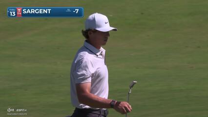 Gordon Sargent sinks 10-foot birdie putt, moves to seven under at Sanderson Farms