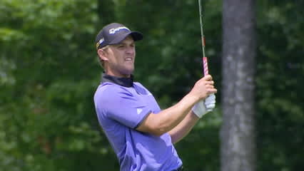 Sebastian Cappelen birdies No. 10 at LECOM