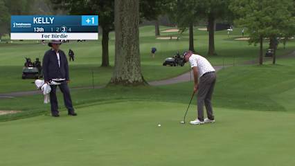 Jerry Kelly makes birdie on No. 13 at Kaulig Companies Championship