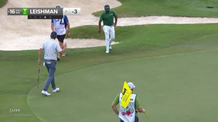 Marc Leishman converts chip from rough for birdie at FedEx St. Jude Champ
