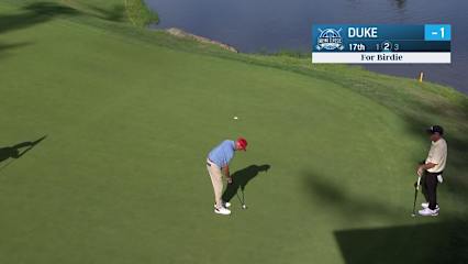 Ken Duke makes birdie on No. 17 at Boeing Classic