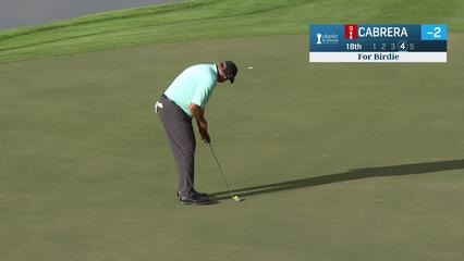 Ángel Cabrera makes birdie on No. 18 at Charles Schwab Cup Championship