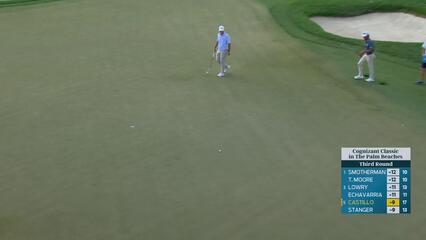 Keith Mitchell drains 12-foot birdie putt on No. 8 at Cognizant Classic
