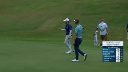 Austin Cook drains 31-footer for birdie at Sanderson Farms