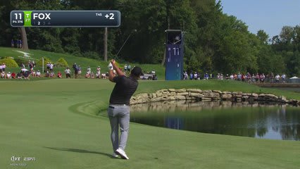 Ryan Fox gets up-and-down from 89 yards for birdie on No. 11 at BMW Championship
