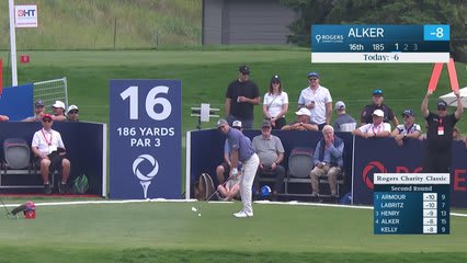 Steven Alker makes birdie on No. 16 at Rogers Charity Classic