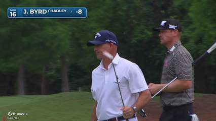 Jonathan Byrd makes birdie on No. 16 at 2025 Zurich Classic