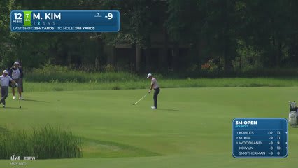 Michael Kim reaches par-5 No. 12 in two, makes birdie at 3M Open