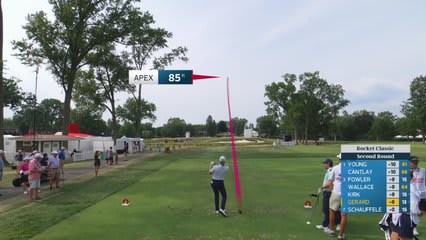 Ryan Gerard hits tee shot to 7 feet, sets up birdie on No. 5 at Rocket Classic