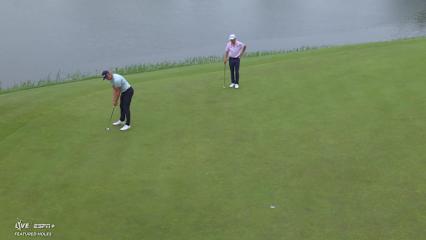 Niklas Norgaard sinks a 21-foot birdie putt on No. 11 at RBC Canadian