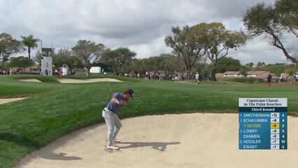 Taylor Moore hits 114-yard approach from bunker to 3 feet, birdies No. 4 at Cognizant Classic