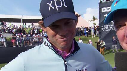 Adam Schenk interview after winning Butterfield Bermuda