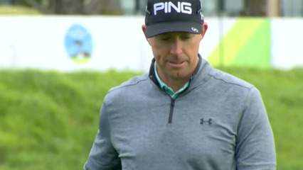 Hunter Mahan sticks approach to set up birdie at AT&T Pebble Beach