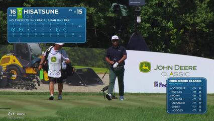 Ryo Hisatsune hits tee shot to 14 feet, sets up birdie on No. 16 at John Deere
