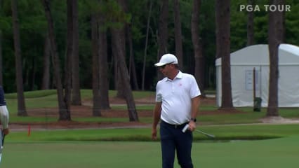 Cameron Beckman sinks long birdie putt from off the green at FURYK & FRIENDS