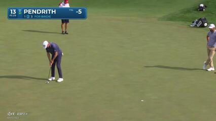 Taylor Pendrith makes birdie on No. 13 at 3M Open