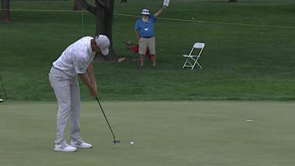 Kyle Westmoreland makes birdie on No. 14 at Albertsons Boise Open