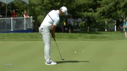 Yi Cao drains 15-footer for birdie at RBC Canadian