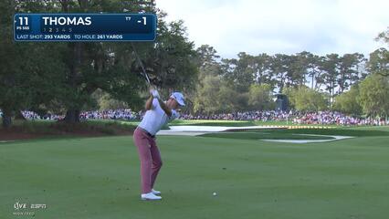 Justin Thomas sinks 9-foot birdie putt on No. 11 at THE PLAYERS