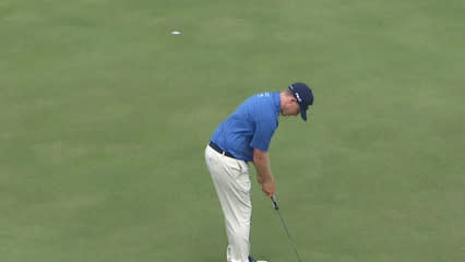Martin Piller sinks birdie putt at Puerto Rico