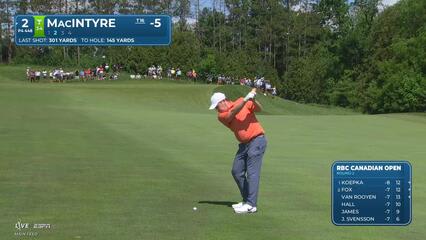 Robert MacIntyre sinks 31-foot birdie putt on No. 2 at RBC Canadian