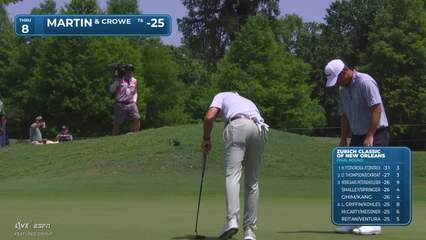 Crowe/Martin makes birdie on No. 8 at Zurich Classic