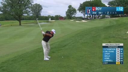 Kevin Roy makes birdie on No. 2 at John Deere