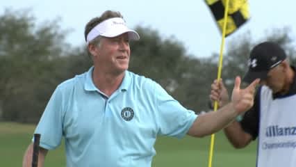 Michael Allen holds a one-shot lead at Allianz Championship