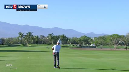 Scott Brown cuts fairway wood to set up birdie at Mexico Open