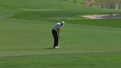 Steve Flesch makes birdie on No. 18 at Galleri Classic