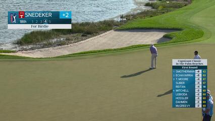 Brandt Snedeker pours in 26-foot birdie putt on No. 18 at Cognizant Classic