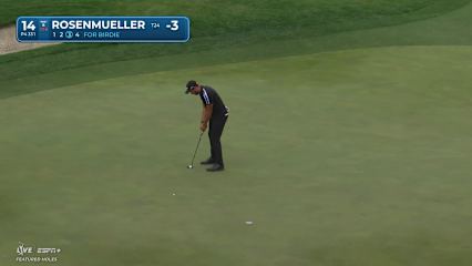 Thomas Rosenmueller makes birdie on No. 14 at THE CJ CUP